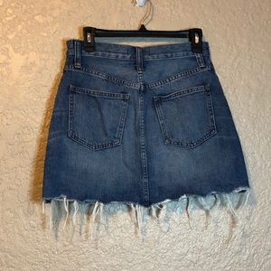 Madewell rigid denim skirt